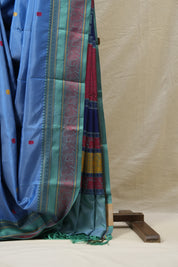 Blue Kanjeevaram Silk Saree-SRBKSS282