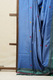 Blue Kanjeevaram Silk Saree-SRBKSS282