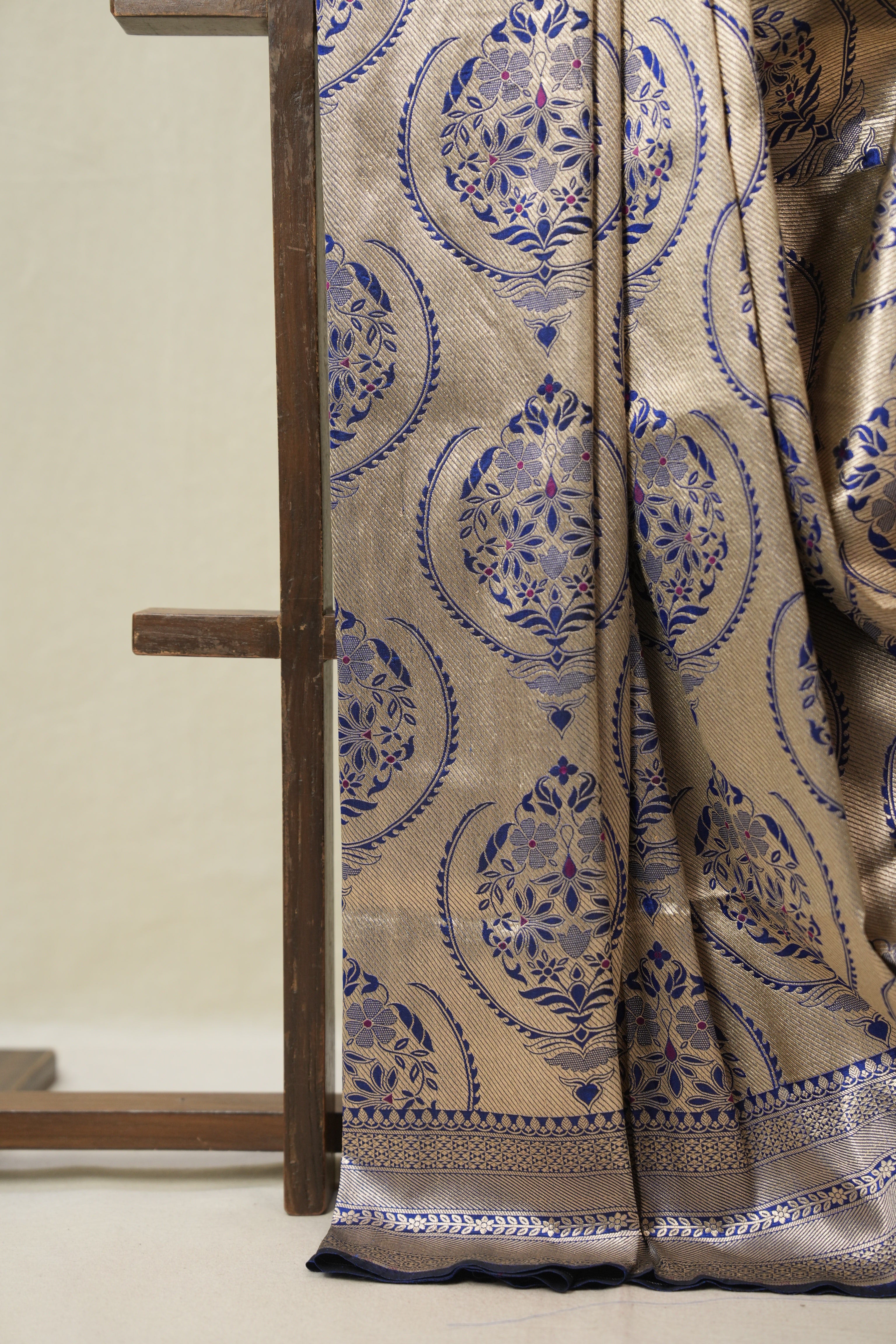 Blue Banarasi Silk Saree - SRBBSS915