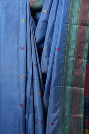 Blue Kanjeevaram Silk Saree-SRBKSS282