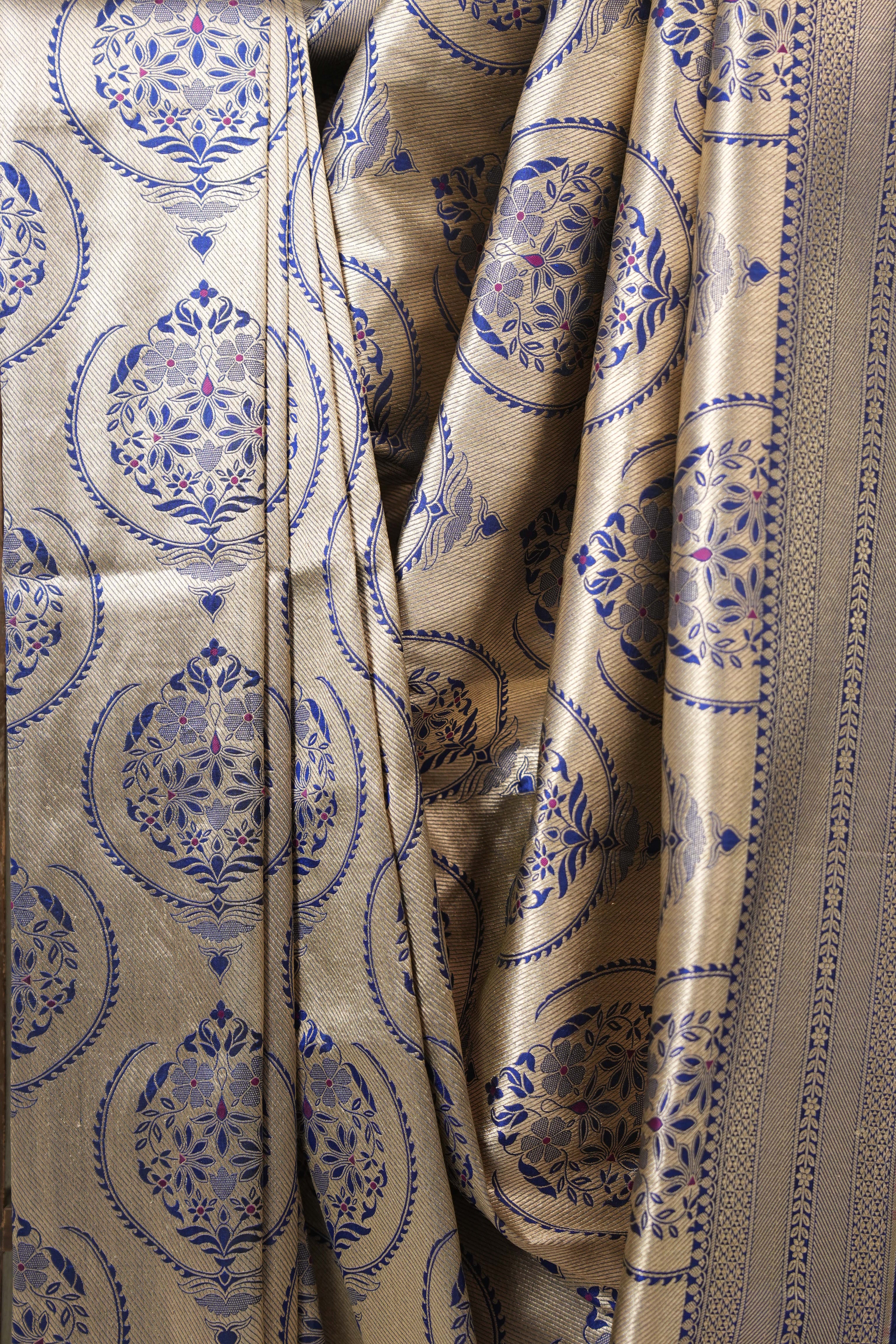 Blue Banarasi Silk Saree - SRBBSS915