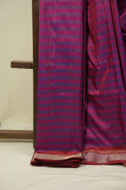Magenta Cotton Silk Paithani Saree - SRMCSPS06