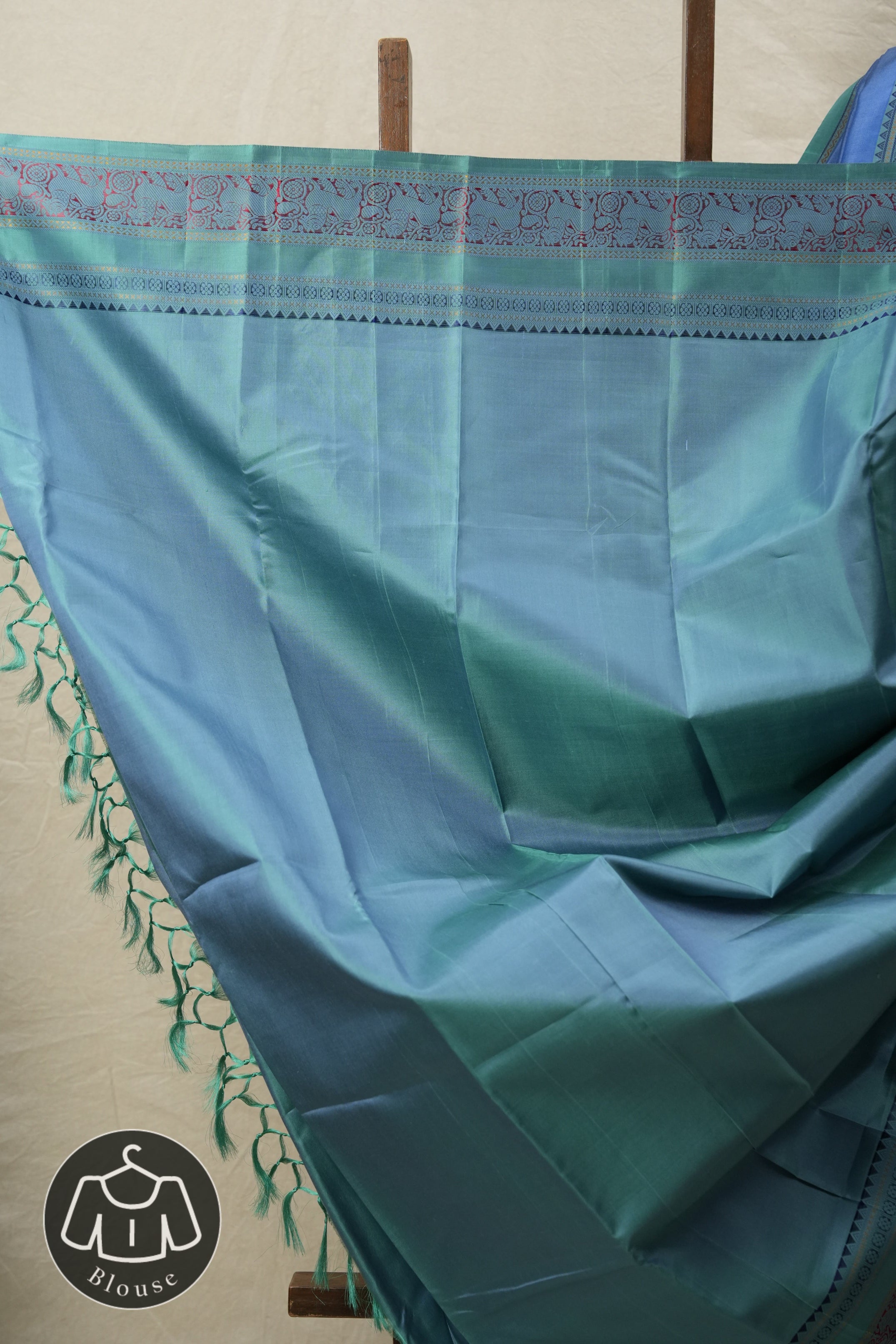 Blue Kanjeevaram Silk Saree-SRBKSS282