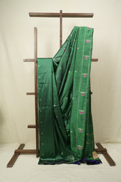 Green Cotton Silk Paithani Saree - SRGCSPS02