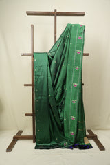 Green Cotton Silk Paithani Saree - SRGCSPS02