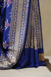 Blue Banarasi Silk Saree - SRBBSS916