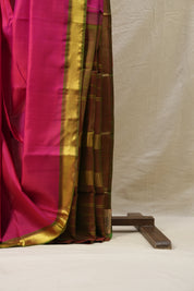 Rani Pink Kanjeevaram Silk Saree-SRRPKSS497
