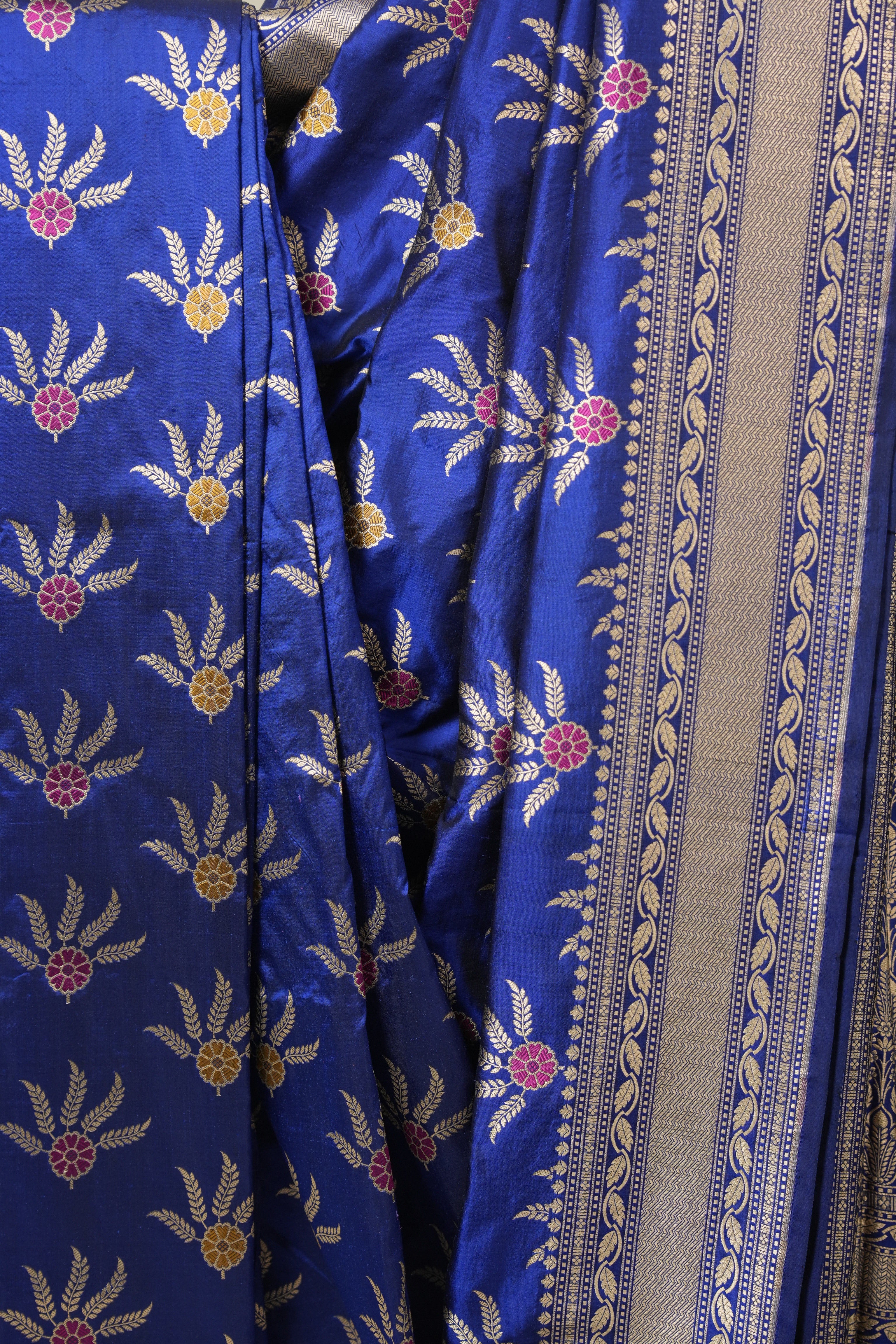 Blue Banarasi Silk Saree - SRBBSS916
