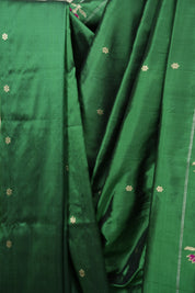 Green Cotton Silk Paithani Saree - SRGCSPS02
