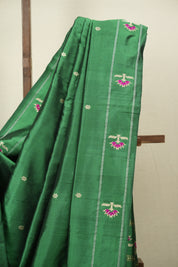 Green Cotton Silk Paithani Saree - SRGCSPS02