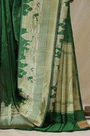 Green Banarasi Silk Saree - SRGBSS919