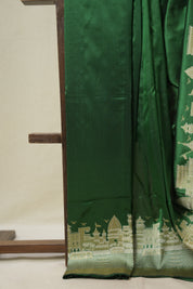 Green Banarasi Silk Saree - SRGBSS919