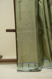 Mint Green Cotton Tissue Paithani Saree - SRMGCTPS01