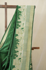 Green Banarasi Silk Saree - SRGBSS919