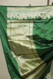 Green Banarasi Silk Saree - SRGBSS919