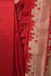 Red Banarasi Silk Saree - SRRBSS920