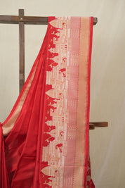 Red Banarasi Silk Saree - SRRBSS920