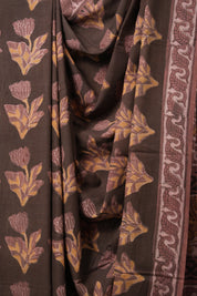 Mauve HBP Cotton Saree - SRMCS3153