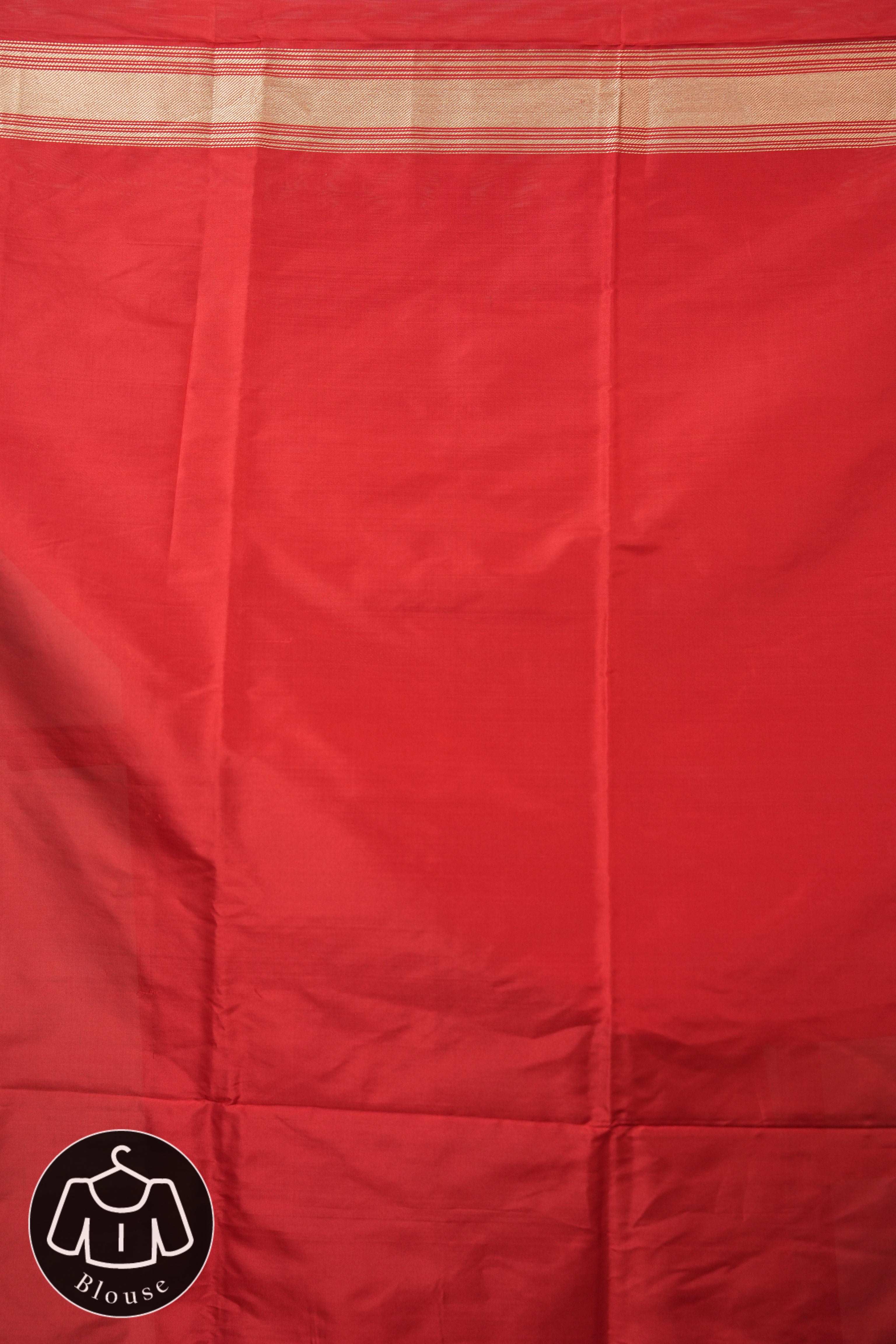 Red Banarasi Silk Saree - SRRBSS920