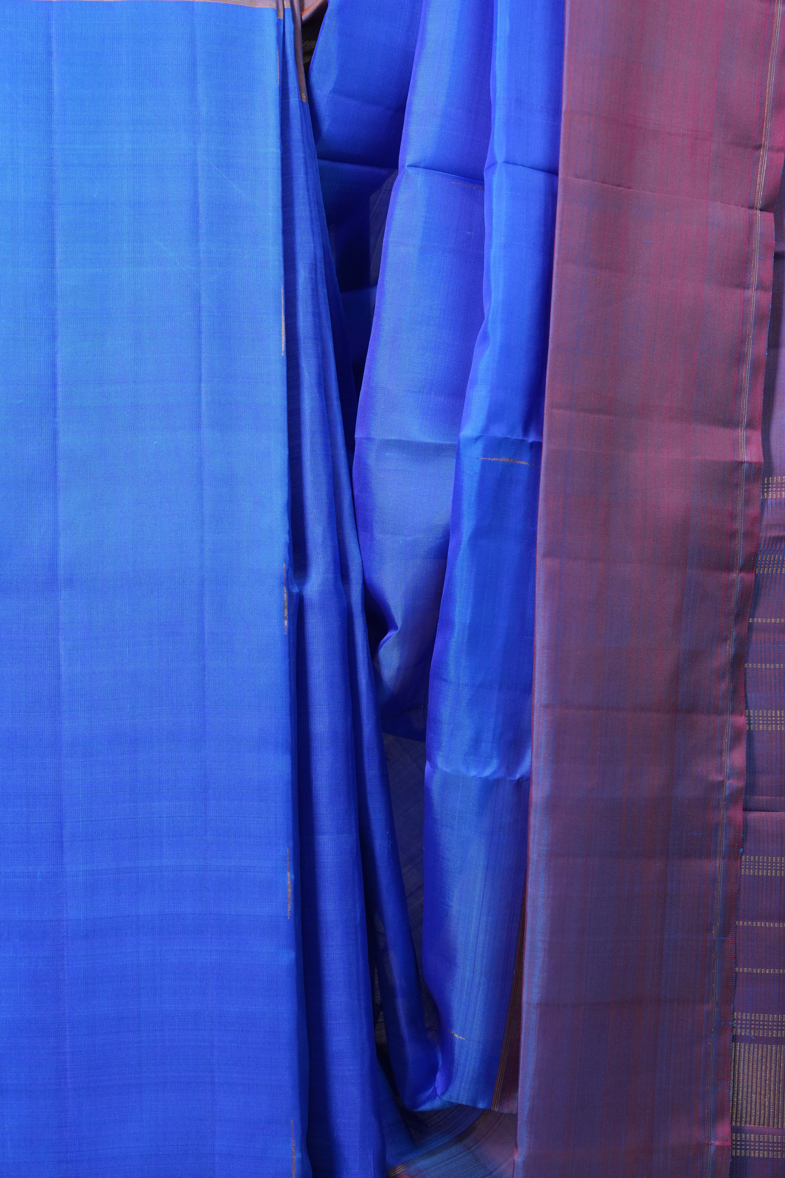 Blue Kanjeevaram Silk Saree - SRBKSS514