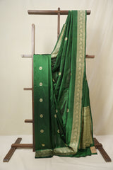 Green Banarasi Silk Saree - SRGBSS921