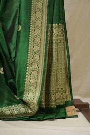 Green Banarasi Silk Saree - SRGBSS921