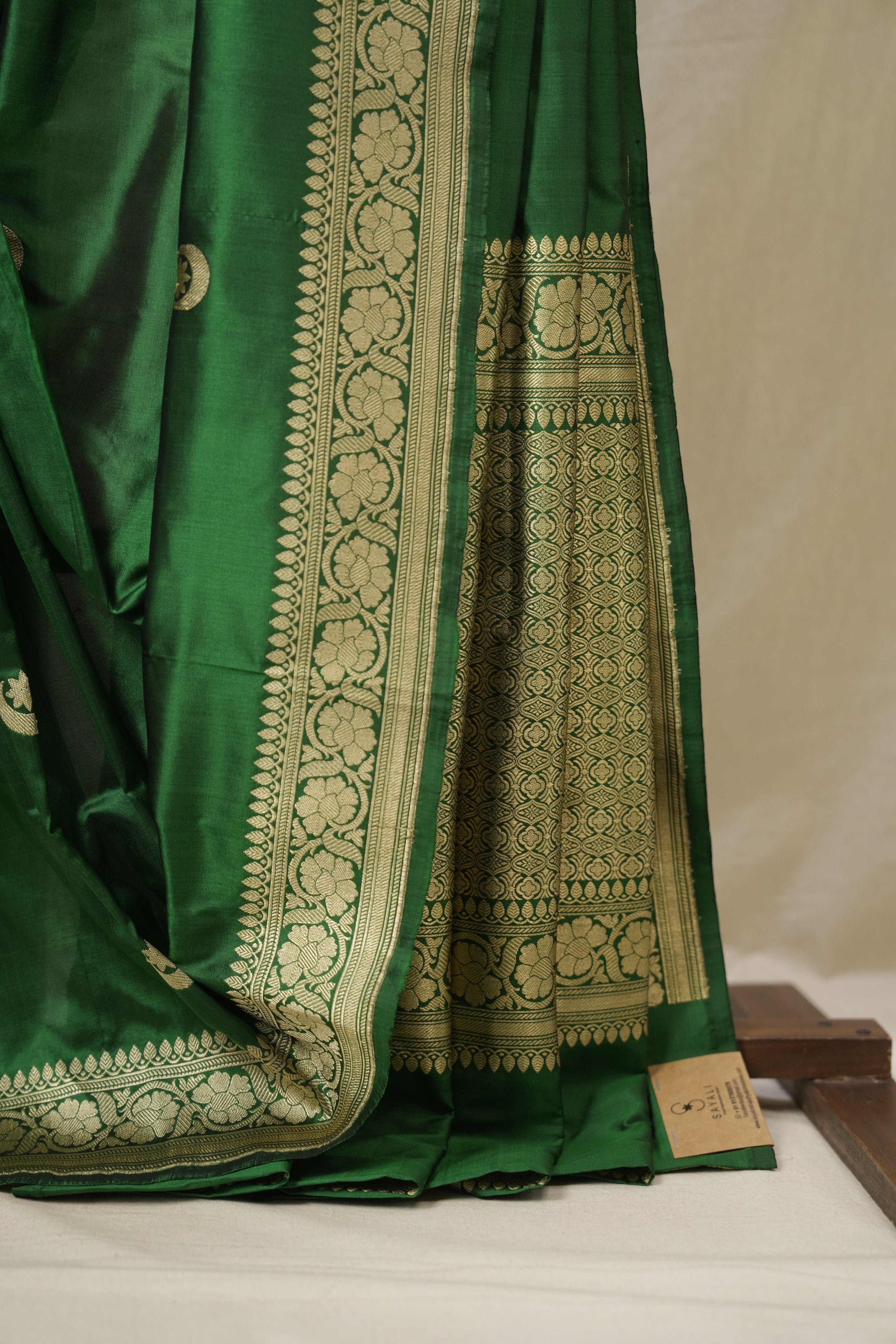 Green Banarasi Silk Saree - SRGBSS921