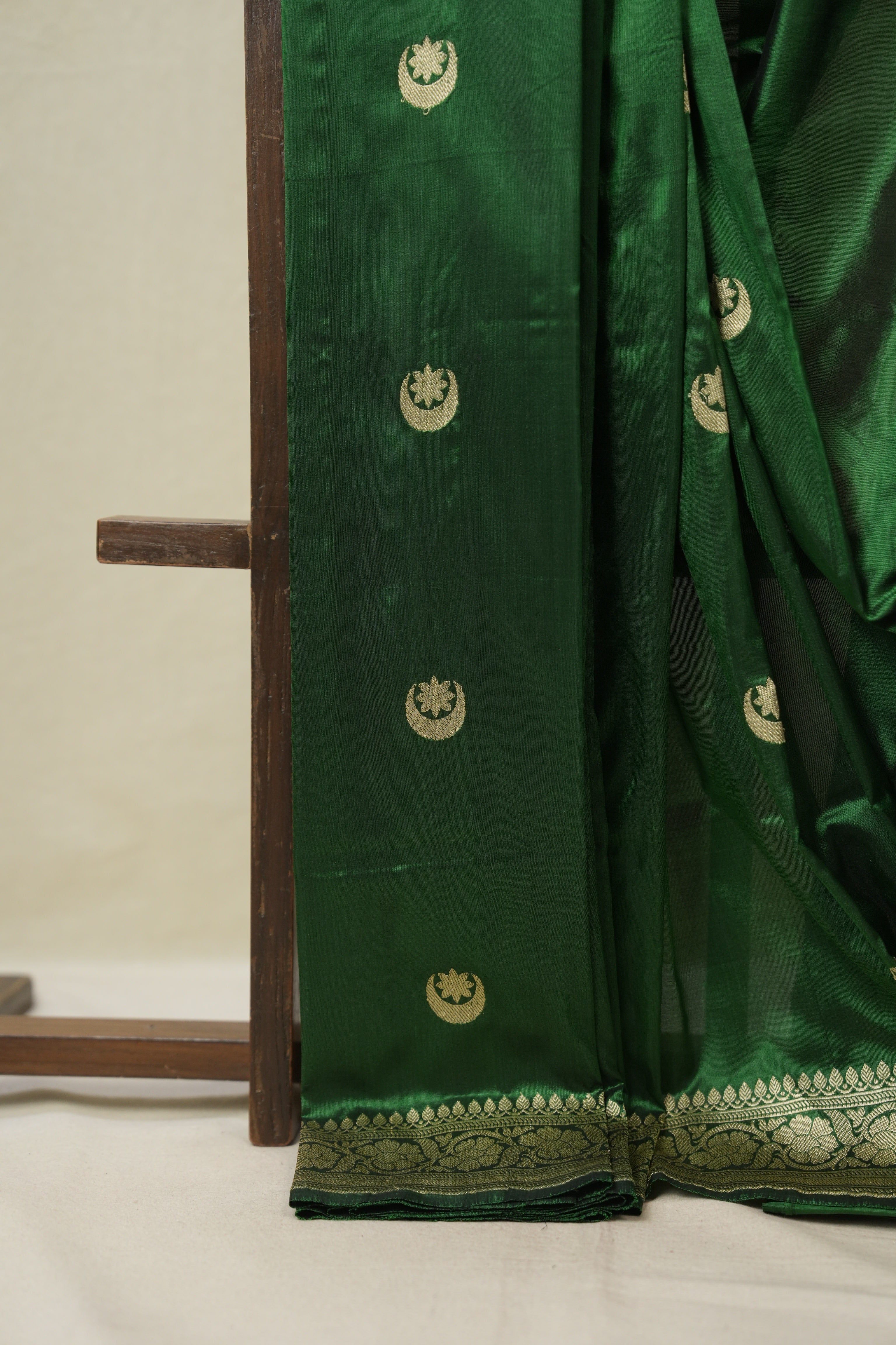 Green Banarasi Silk Saree - SRGBSS921