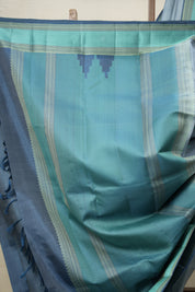 Steel Grey Kanjivaram Silk Saree - SRSGKSS968