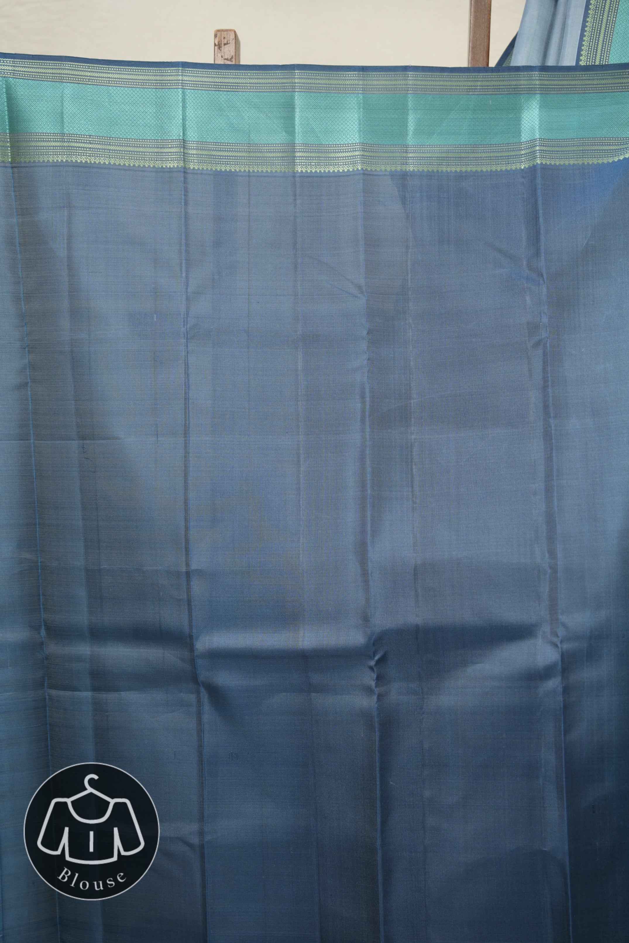 Steel Grey Kanjivaram Silk Saree - SRSGKSS968