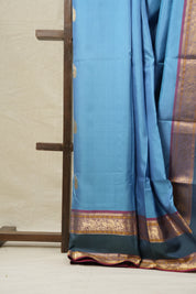 Sky Blue Kanjeevaram Silk Saree-SRSBKSS221