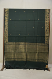 Dark Green Raw Silk Saree - SRDGRSS911