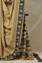 Musturd HBP Cotton Saree - SRMCS3209