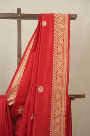 Red Banarasi Silk Saree - SRRBSS922