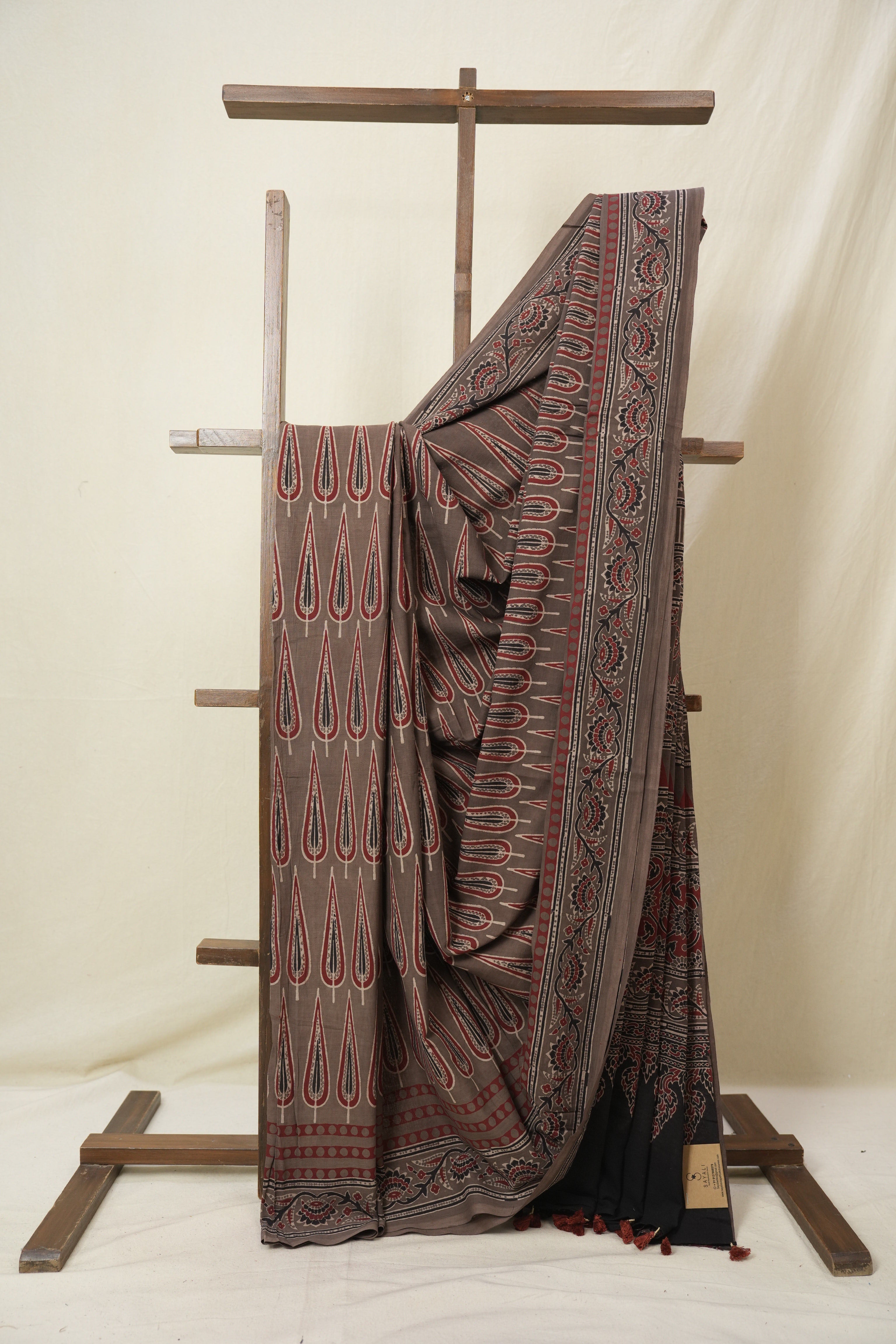 Kashish HBP Cotton Ajrakh Saree - SRKCAS06