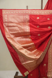Red Banarasi Silk Saree - SRRBSS922