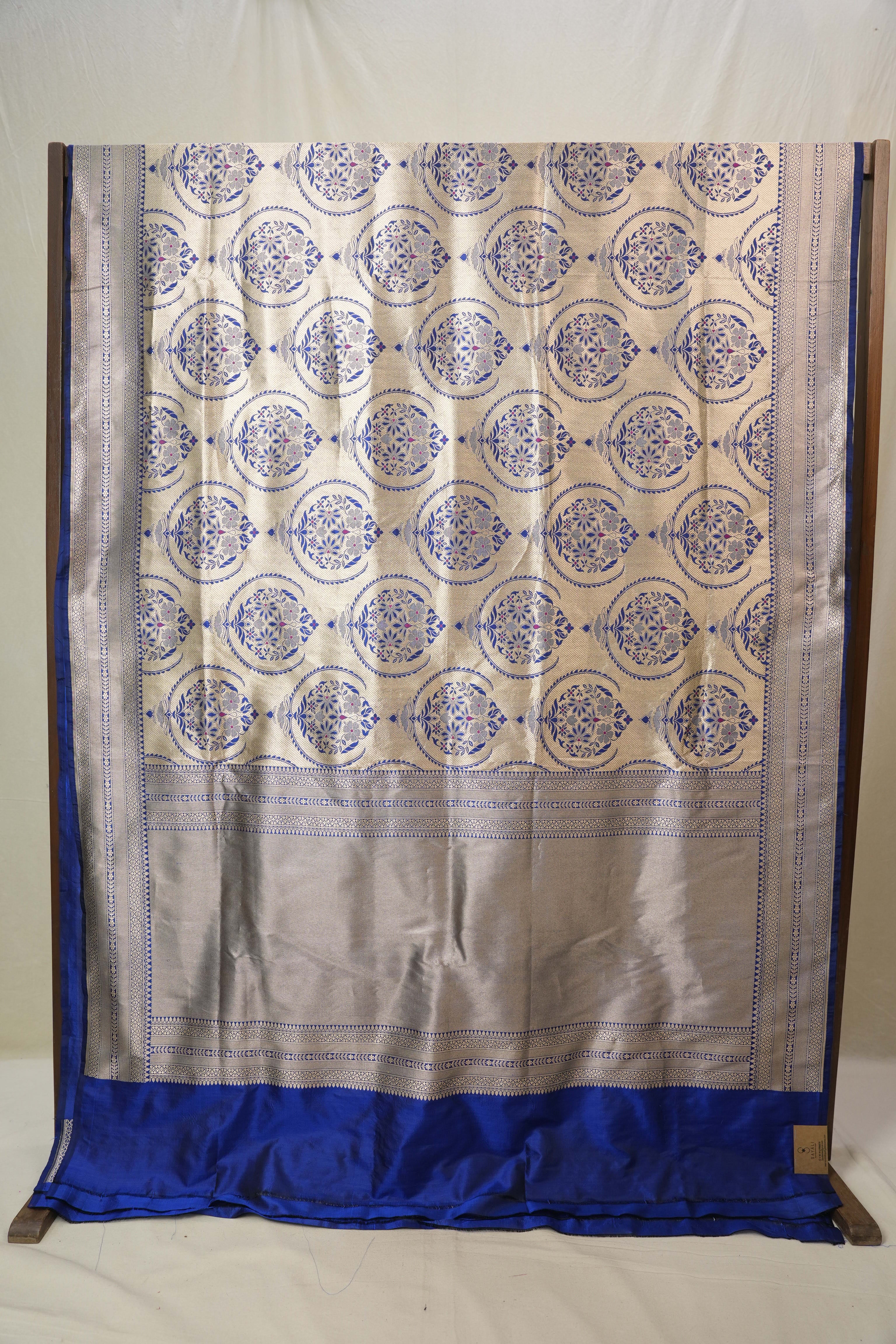 Blue Banarasi Silk Saree - SRBBSS915