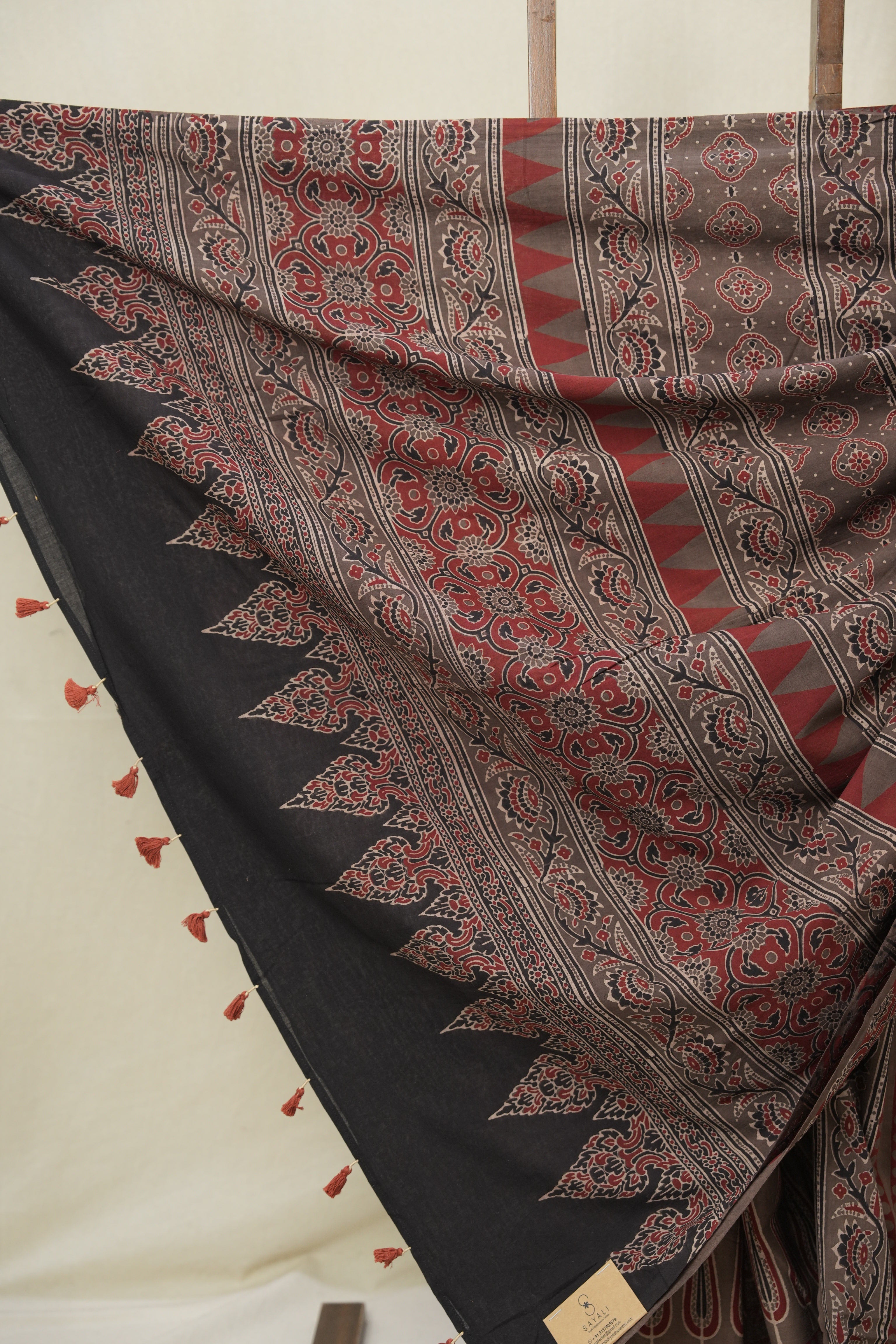 Kashish HBP Cotton Ajrakh Saree - SRKCAS06