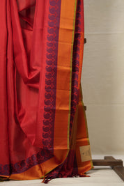 Red Kanjivaram Silk Saree - SRRKSS970