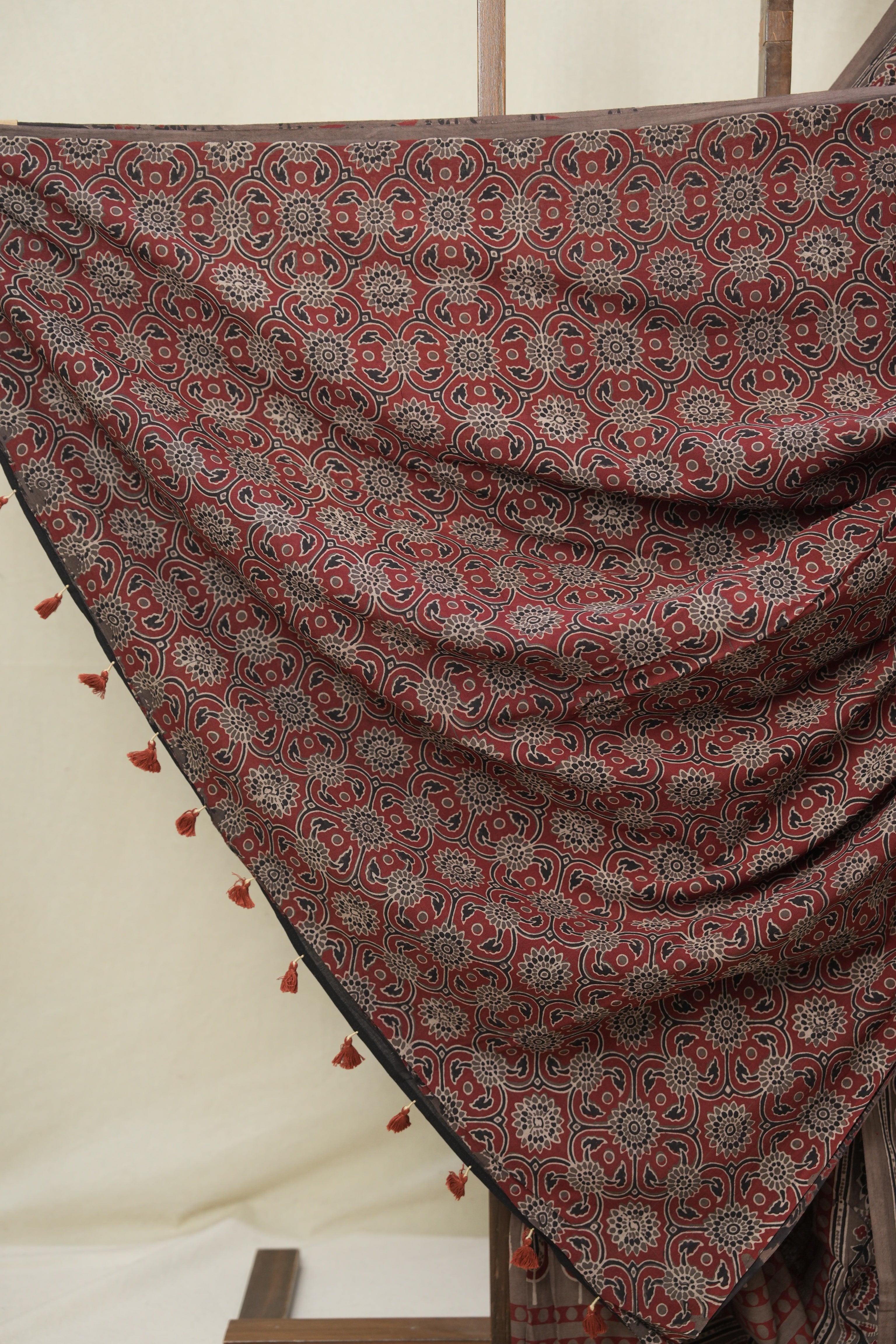 Kashish HBP Cotton Ajrakh Saree - SRKCAS06