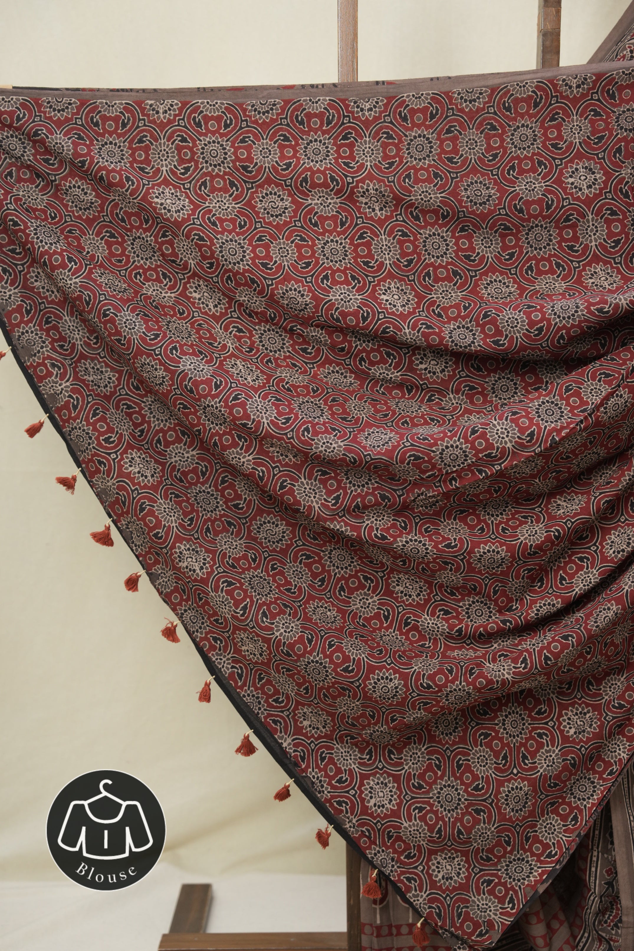 Kashish HBP Cotton Ajrakh Saree - SRKCAS06