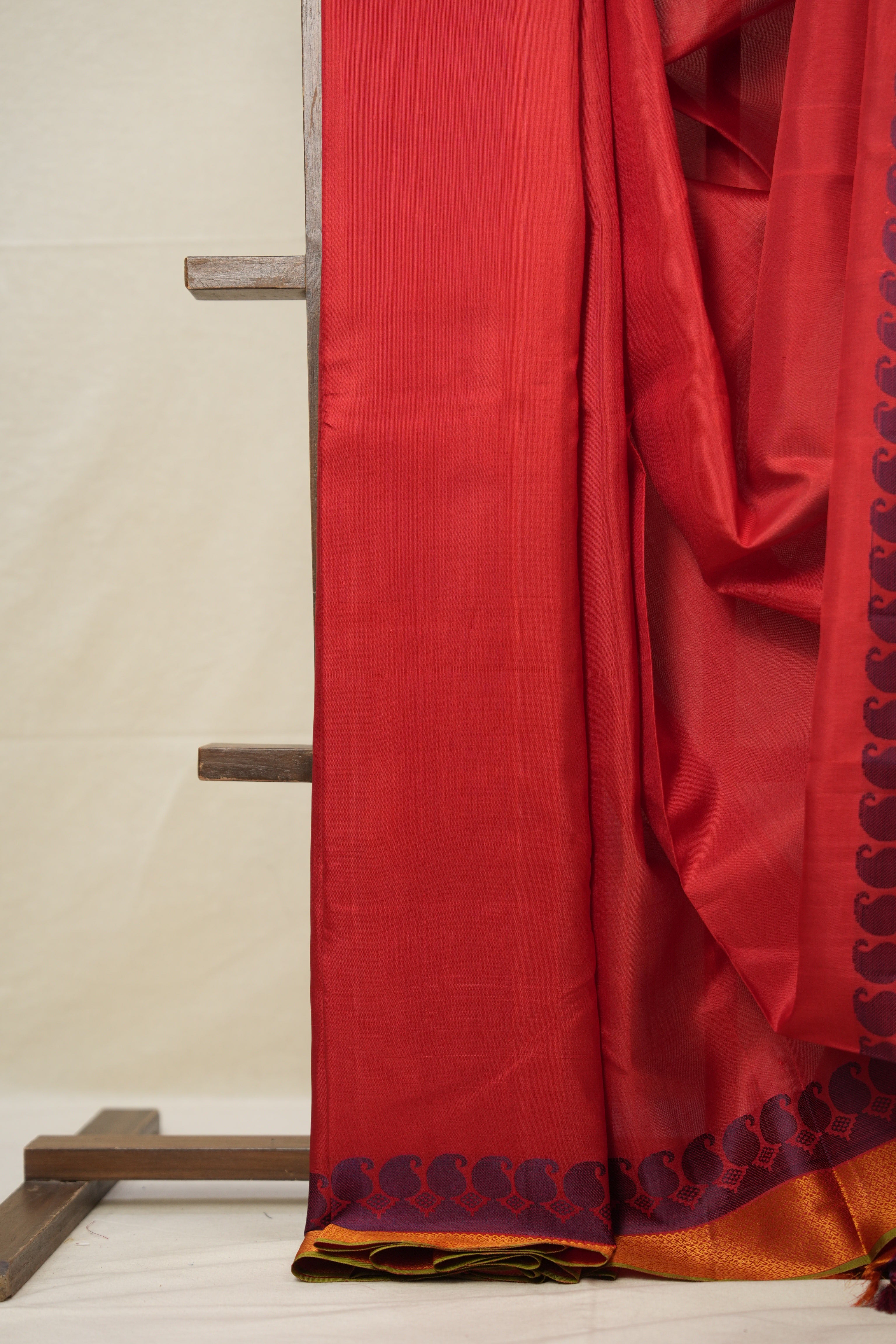 Red Kanjivaram Silk Saree - SRRKSS970