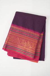 Purple Kanchi Cotton Saree - SRPKCS1072