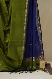 Green Maheshwari Saree - SRGMS1148