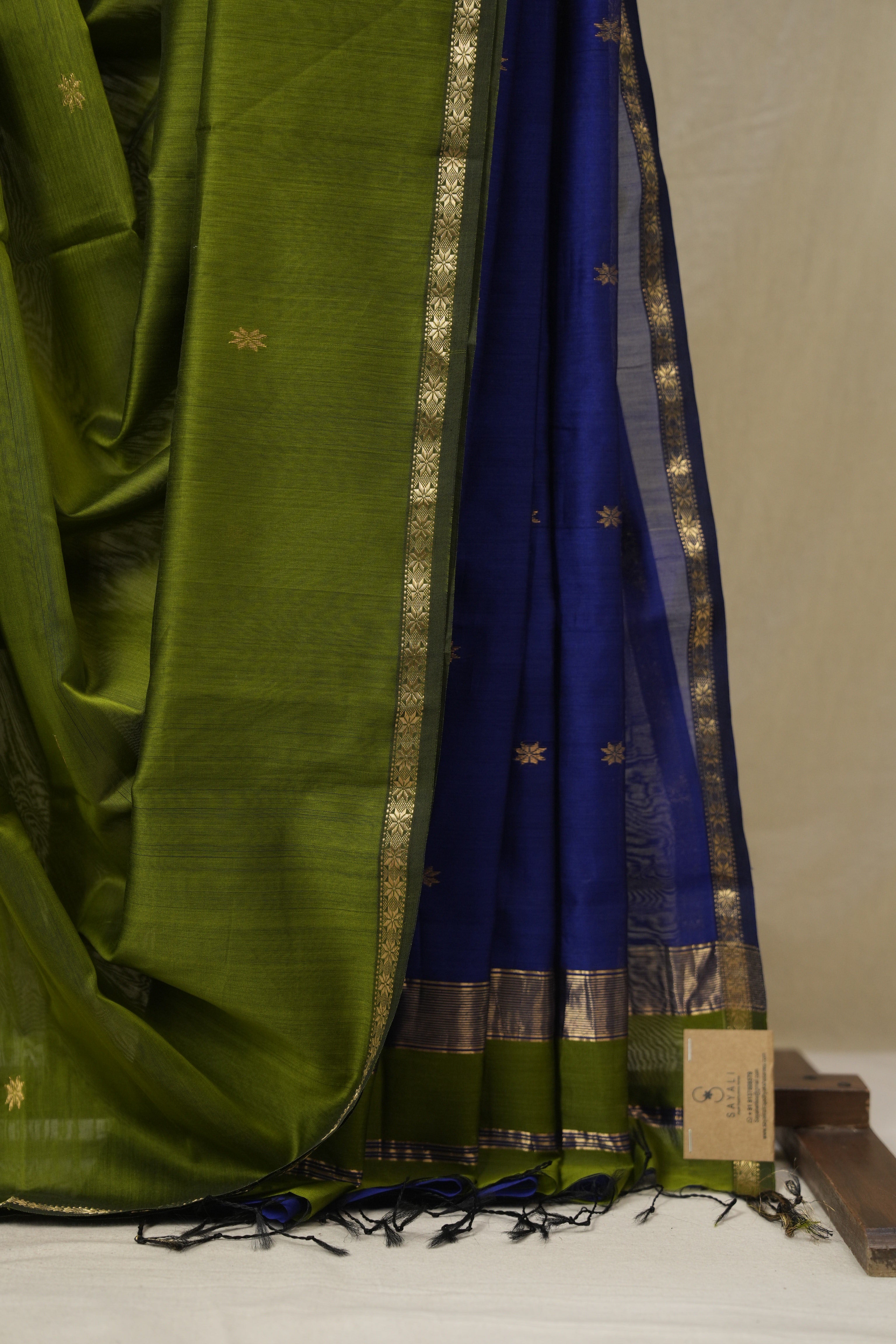 Green Maheshwari Saree - SRGMS1148