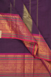 Purple Kanchi Cotton Saree - SRPKCS1072
