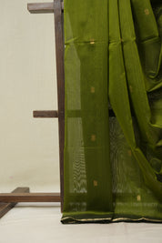 Green Maheshwari Saree - SRGMS1148