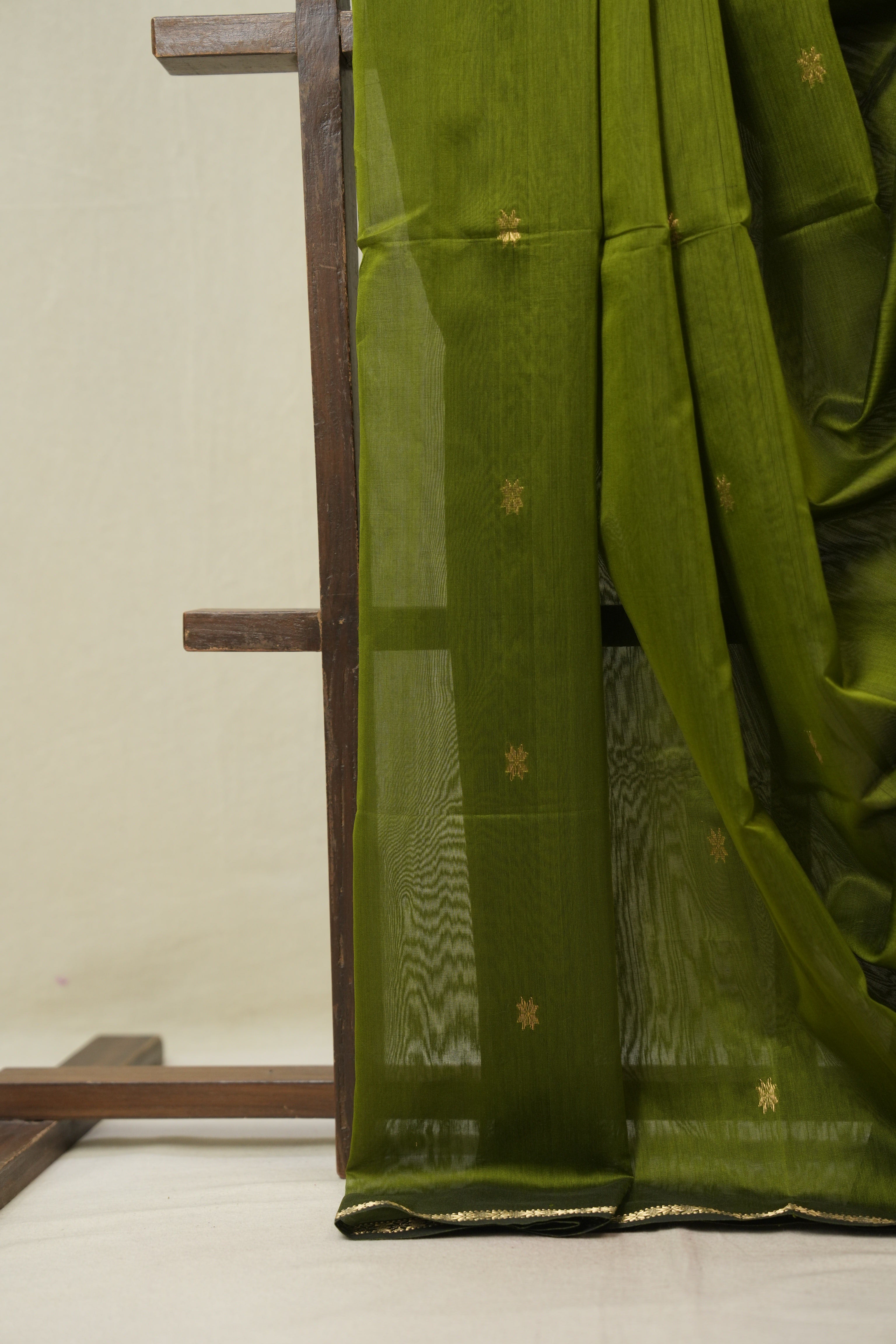 Green Maheshwari Saree - SRGMS1148