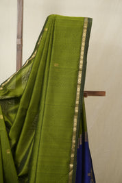 Green Maheshwari Saree - SRGMS1148