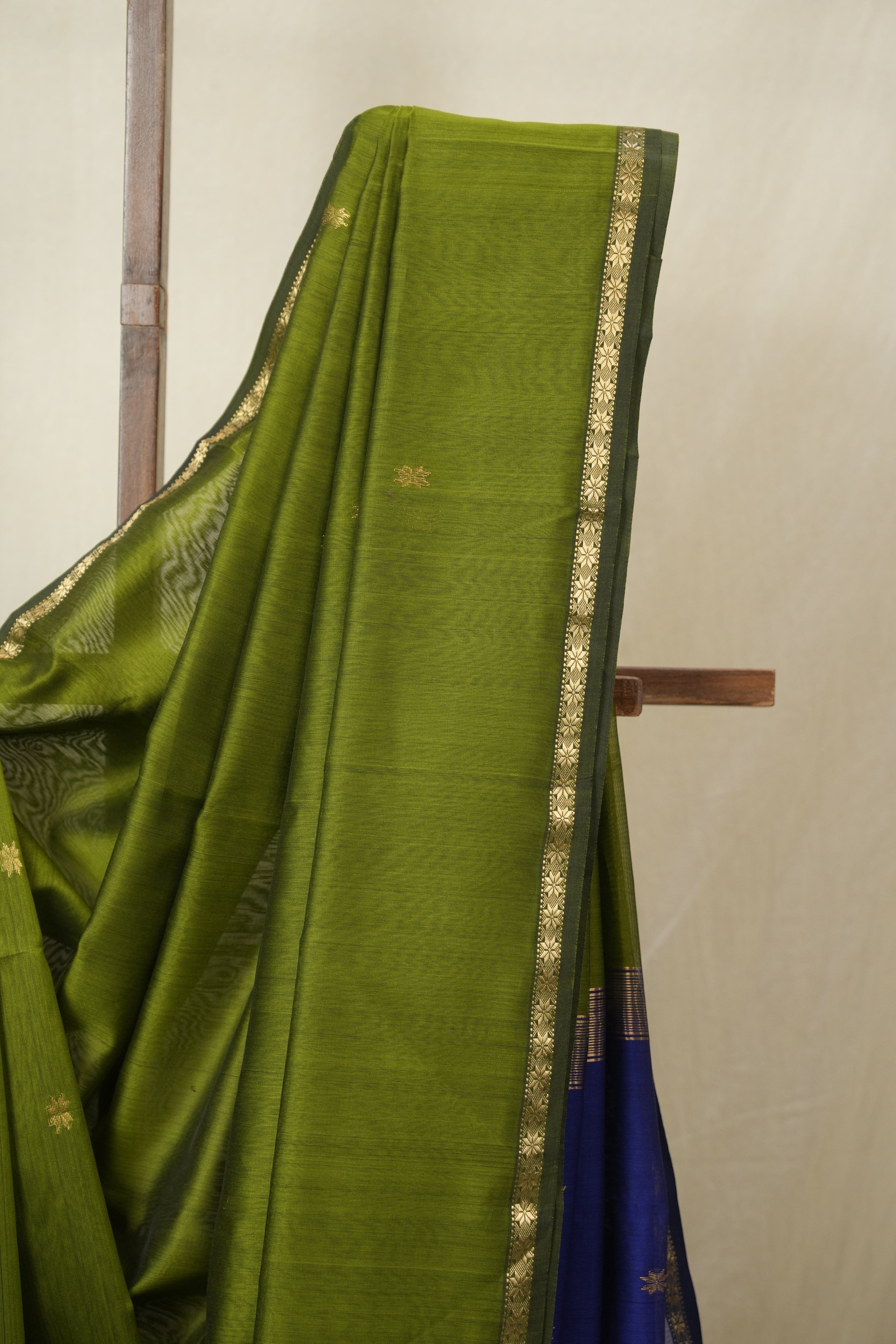 Green Maheshwari Saree - SRGMS1148